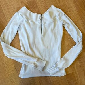Ribbed White Shirt